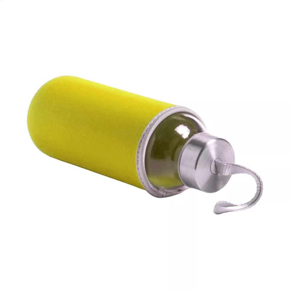 Ganga yellow  glass bottle 
