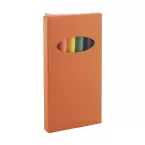 Lionni orange  set de 6 crayons 