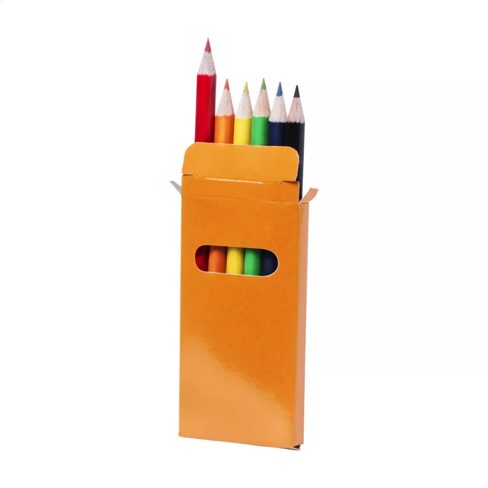 Lionni oranje  6 delige potloden set 