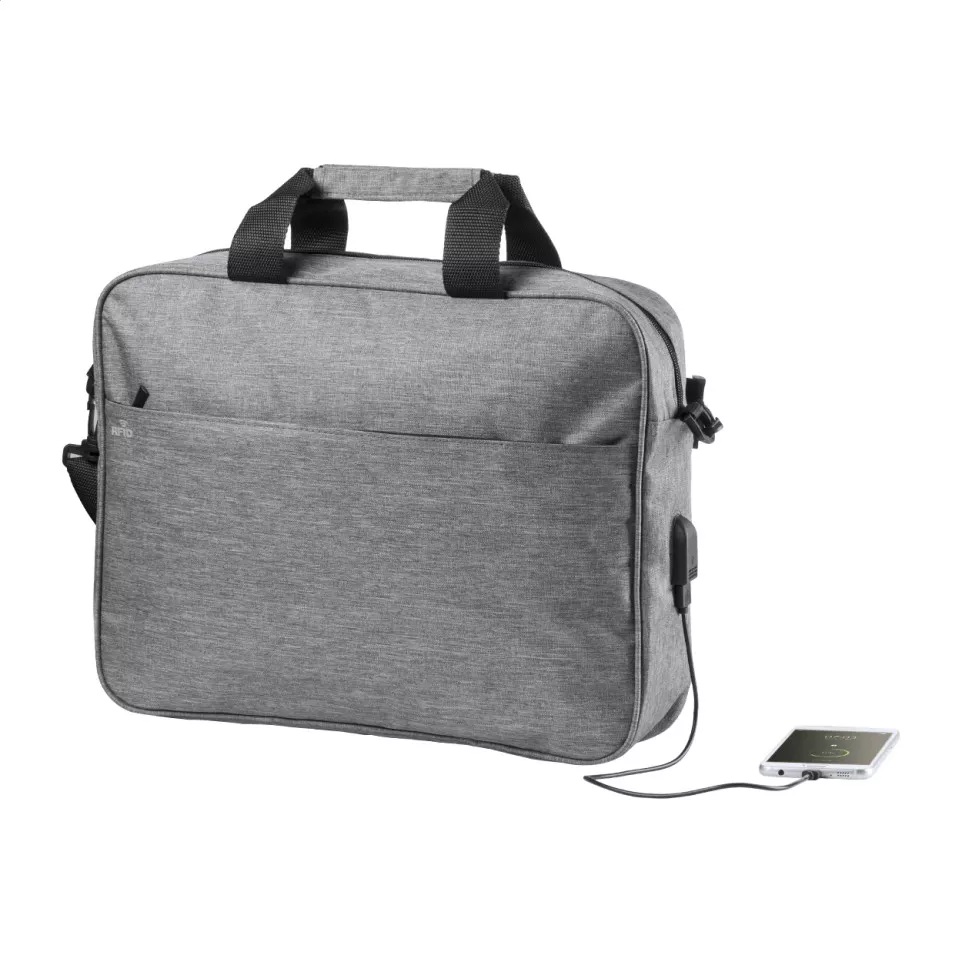 Dossix gris  porte-documents avec rfid 