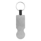 SteelCart silver  trolley coin keyring 
