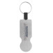 SteelCart silver  trolley coin keyring 