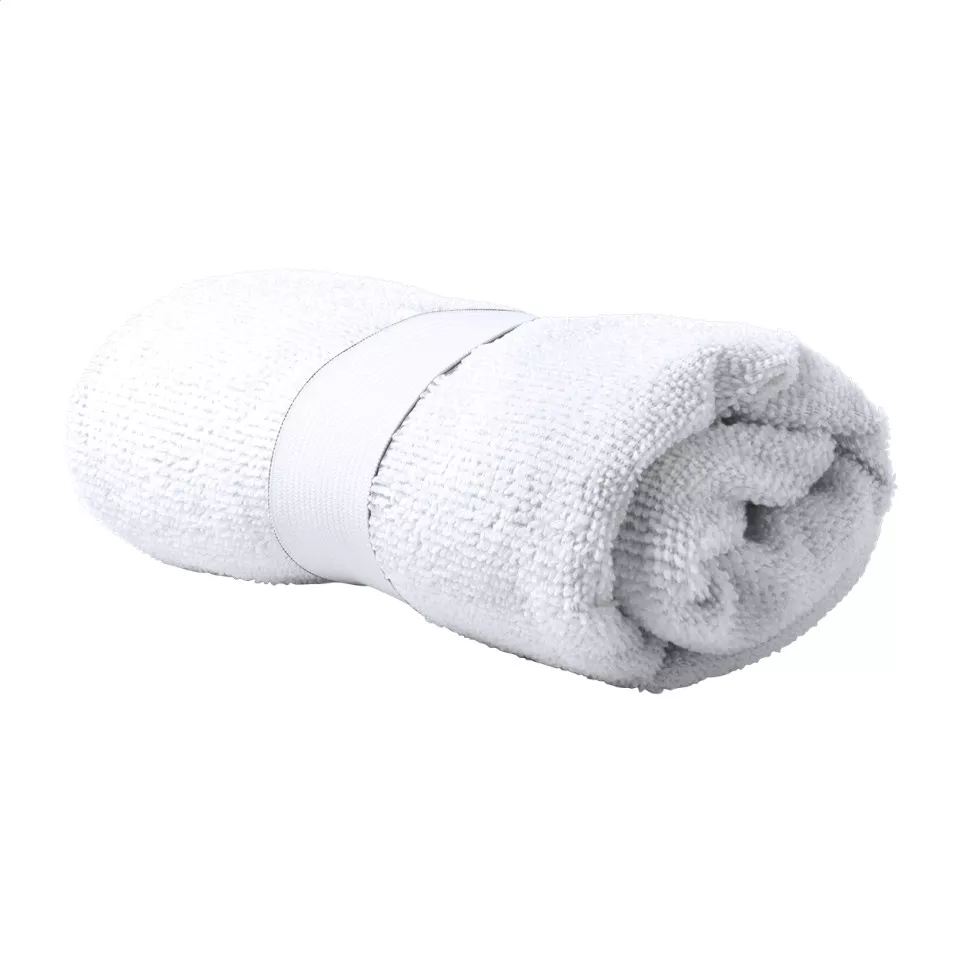 Athletic white  towel 