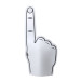 Fanly blanc  main de mousse 
