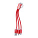 Scolt rood  USB-oplaadkabel 