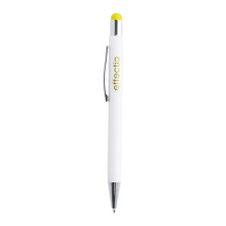 Wirly jaune blanc stylo à bille 