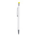 Wirly jaune blanc stylo à bille 