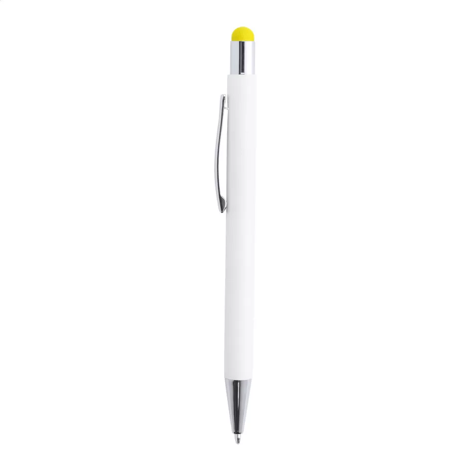 Wirly jaune blanc stylo à bille 