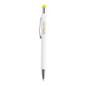 Wirly jaune blanc stylo à bille 