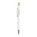 Wirly jaune blanc stylo à bille 