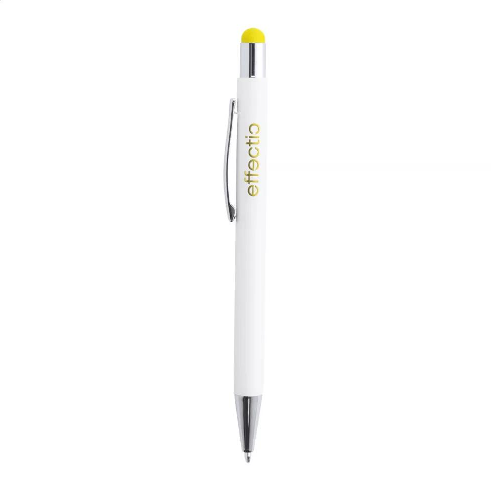 Wirly jaune blanc stylo à bille 