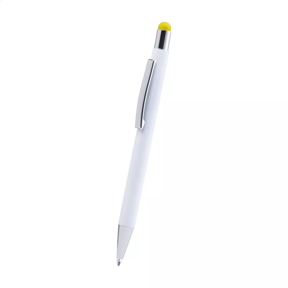 Wirly jaune blanc stylo à bille 