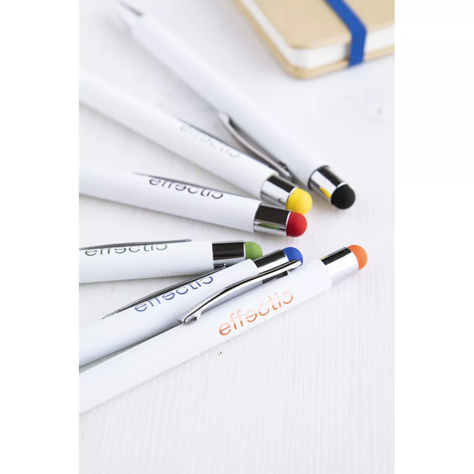Wirly jaune blanc stylo à bille 