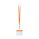 Ballek oranje transparant lanyard 