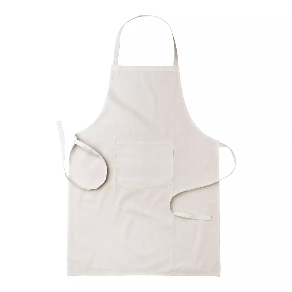 Crudo beige  katoenen schort 