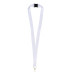 Savent white  lanyard 