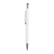 Wirly green white touch ballpoint pen 