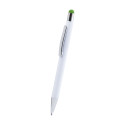 Wirly green white touch ballpoint pen 