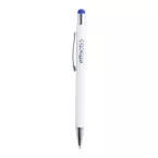 Wirly blauw wit balpen 