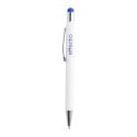 Wirly blue white touch ballpoint pen 