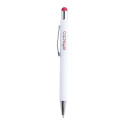 Wirly red white touch ballpoint pen 