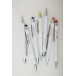 Wirly red white touch ballpoint pen 