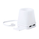 Lumeo white  pen holder with USB hub 