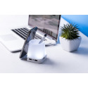 Lumeo white  pen holder with USB hub 