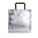 Metalot argenté  sac shopping 