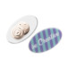 ColoBadge white  magnetic badge 