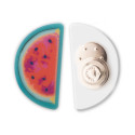 ColoBadge white  magnetic badge 