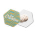 ColoBadge white  magnetic badge 