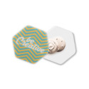 ColoBadge white  magnetic badge 