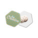 ColoBadge white  magnetic badge 