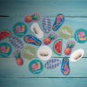 ColoBadge wit  custom made magnetische badge 