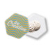 ColoBadge white  magnetic badge 