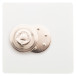DomeBadge white  magnetic badge 