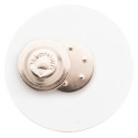 DomeBadge wit  magnetische badge 