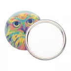 BeautyBadge argenté  Miroir de poche 