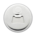 MagBadge Bottle argenté blanc décapsuleur 