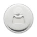 MagBadge Bottle silver white pin button bottle opener 