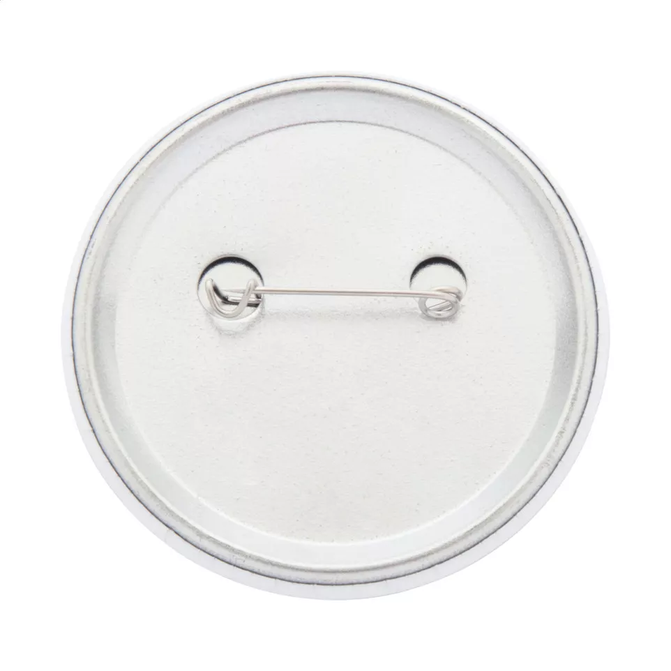 PinBadge Maxi blanc argenté badge 