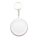 KeyBadge Mini white  pin button keyring 