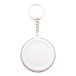 KeyBadge Mini wit  button sleutelhanger met pin 
