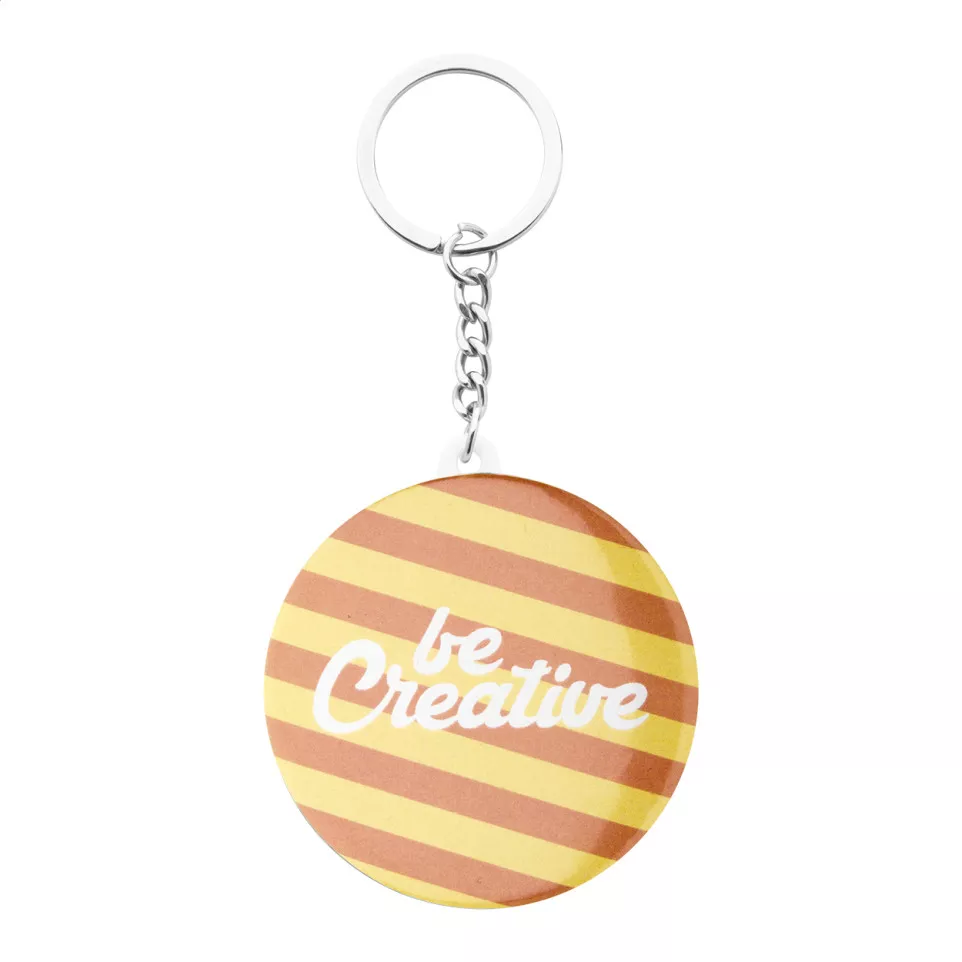 KeyBadge Mini blanc  porte-clés badge 