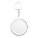 KeyBadge Mini white  pin button keyring 