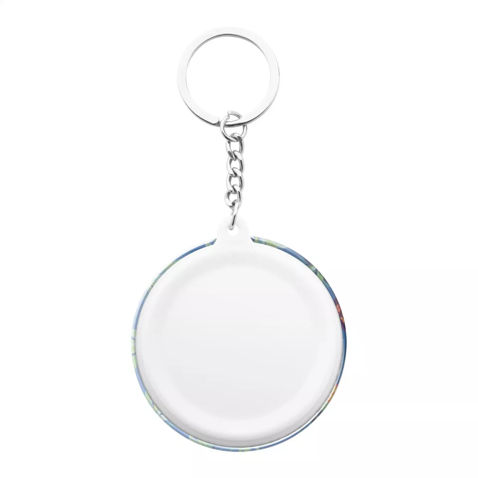 KeyBadge Mini blanc  porte-clés badge 