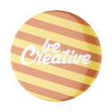 PinBadge Mini blanc argenté badge 