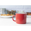 Woodstock red white vintage mug 