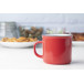 Woodstock red white vintage mug 